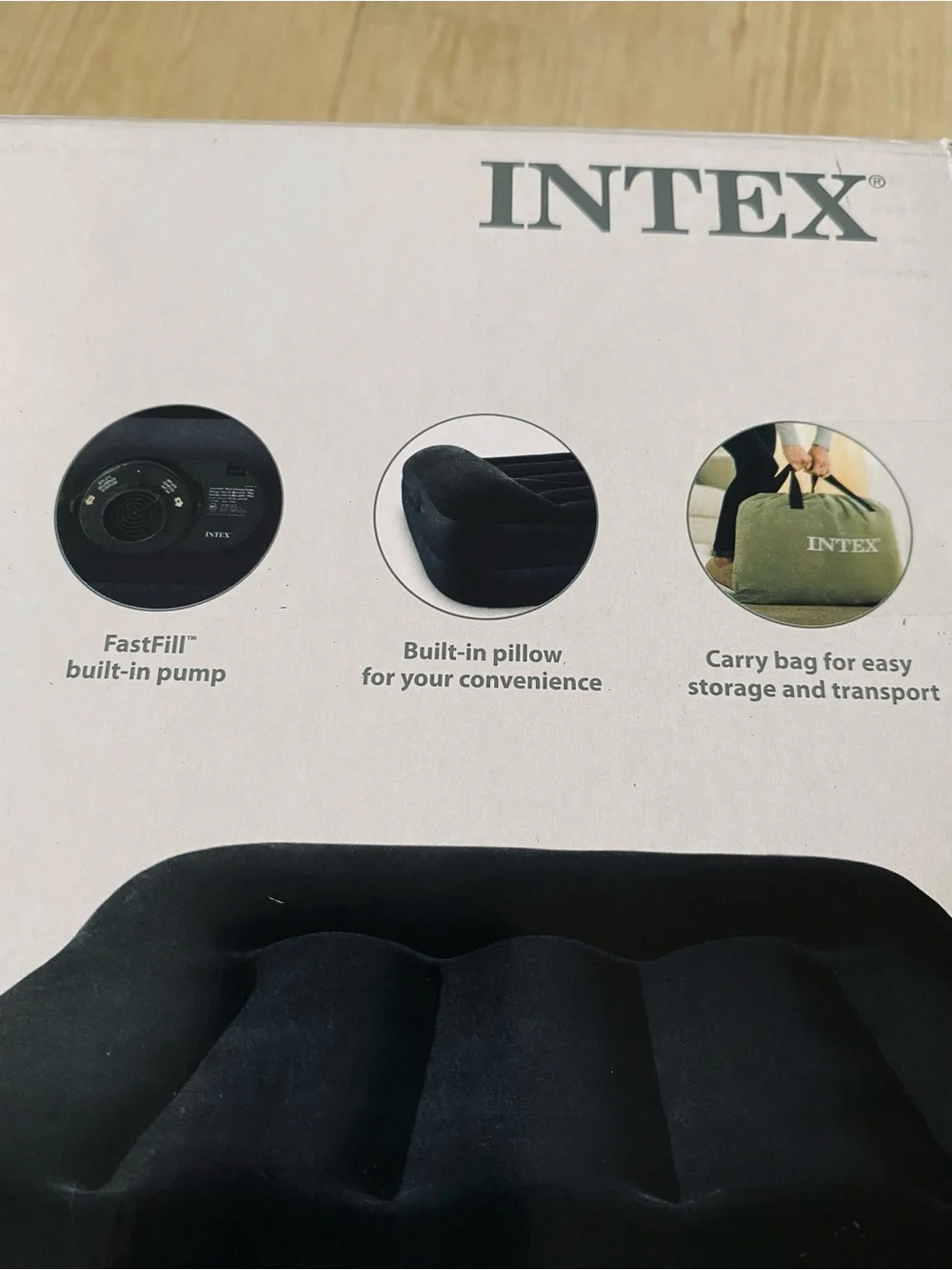 INTEX Dura-Beam Plus Inflatable Air Mattress - Black